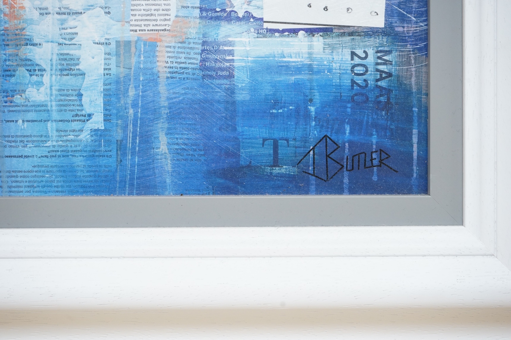 Tom Butler (b.1979), ‘Riviera Dreaming’, limited edition pint, 40/195, COA verso, 39 x 39cm